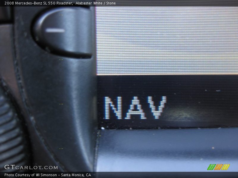 Alabaster White / Stone 2008 Mercedes-Benz SL 550 Roadster