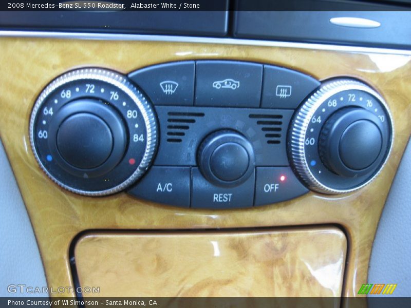 Alabaster White / Stone 2008 Mercedes-Benz SL 550 Roadster