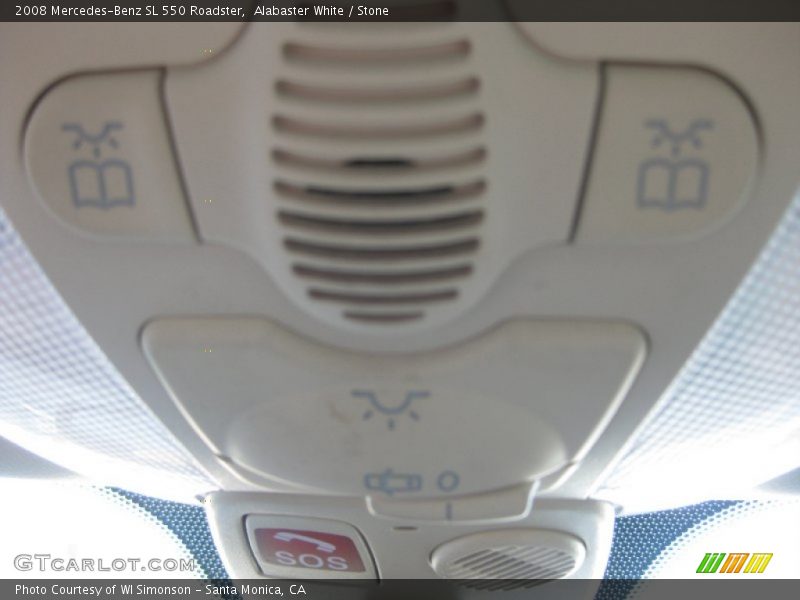 Alabaster White / Stone 2008 Mercedes-Benz SL 550 Roadster