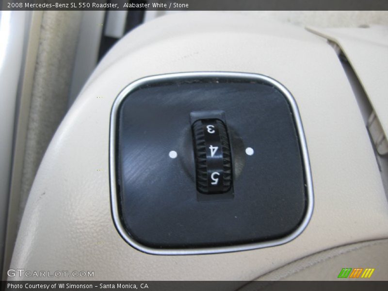 Alabaster White / Stone 2008 Mercedes-Benz SL 550 Roadster