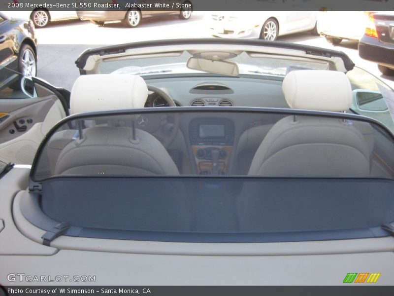 Alabaster White / Stone 2008 Mercedes-Benz SL 550 Roadster