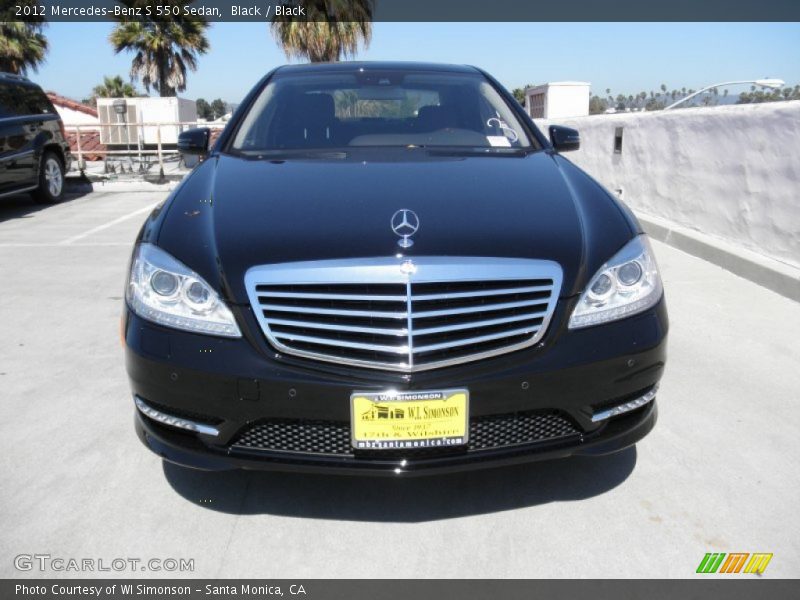 Black / Black 2012 Mercedes-Benz S 550 Sedan