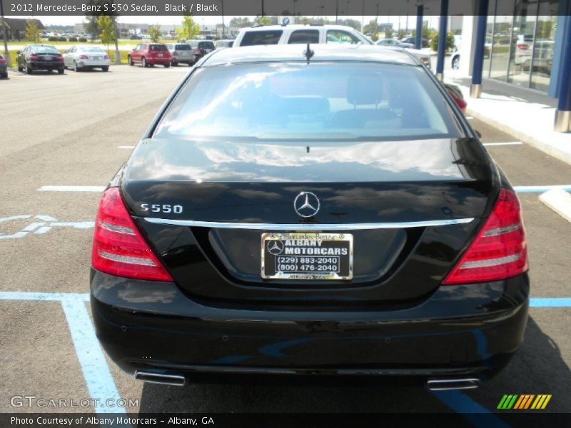 Black / Black 2012 Mercedes-Benz S 550 Sedan