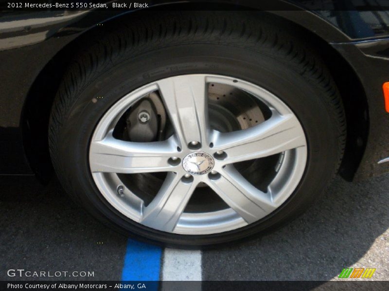 Black / Black 2012 Mercedes-Benz S 550 Sedan
