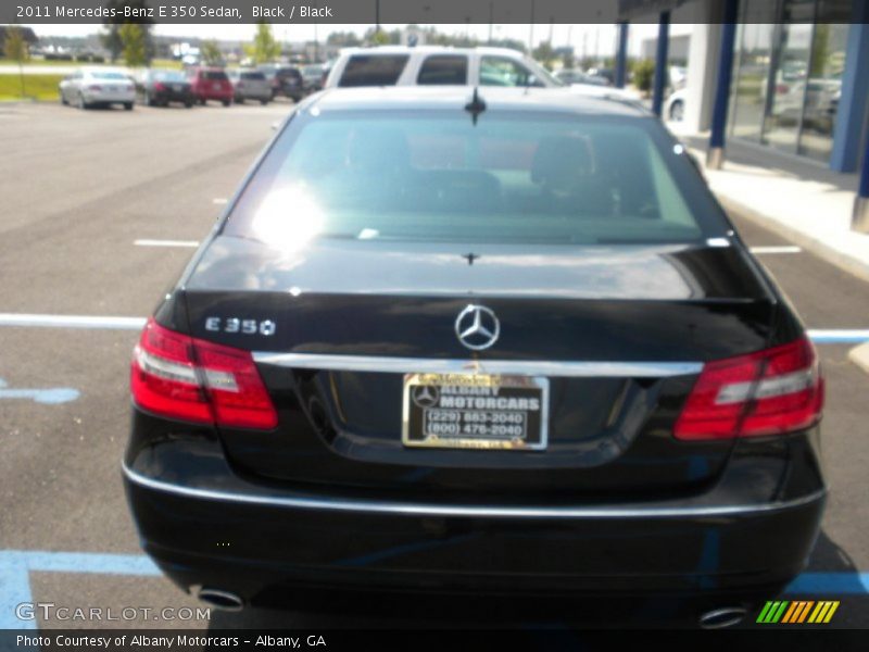 Black / Black 2011 Mercedes-Benz E 350 Sedan