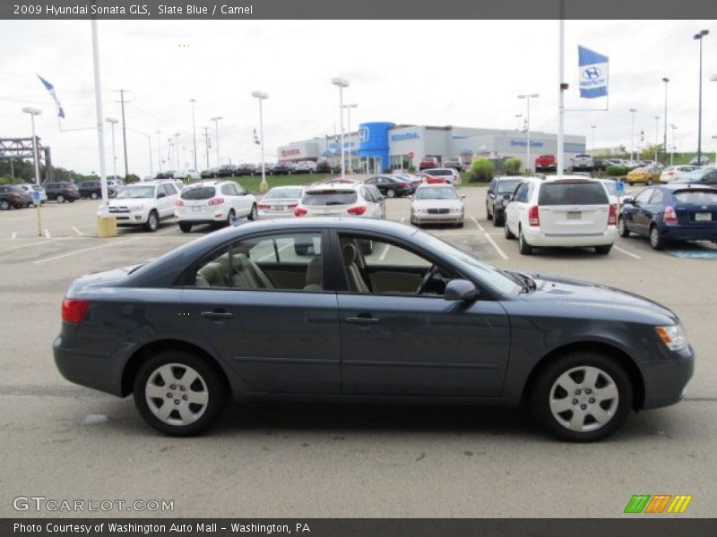 Slate Blue / Camel 2009 Hyundai Sonata GLS