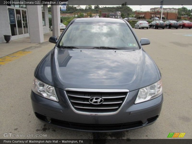 Slate Blue / Camel 2009 Hyundai Sonata GLS