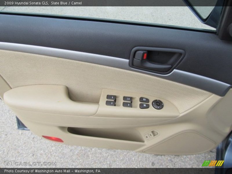 Slate Blue / Camel 2009 Hyundai Sonata GLS