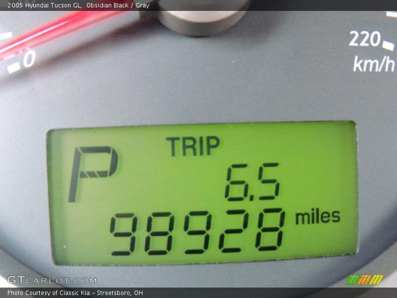 Obsidian Black / Gray 2005 Hyundai Tucson GL