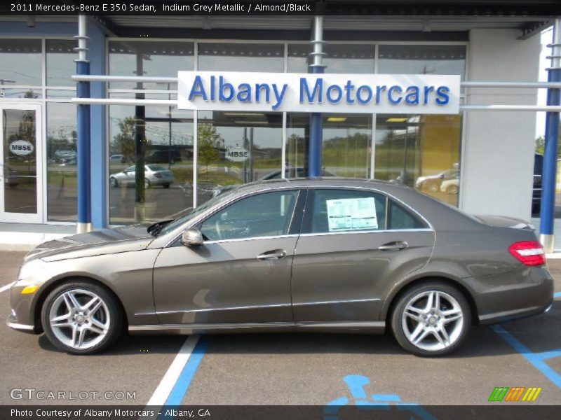 Indium Grey Metallic / Almond/Black 2011 Mercedes-Benz E 350 Sedan