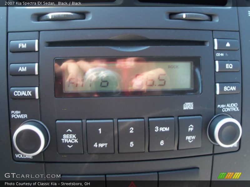 Black / Black 2007 Kia Spectra EX Sedan