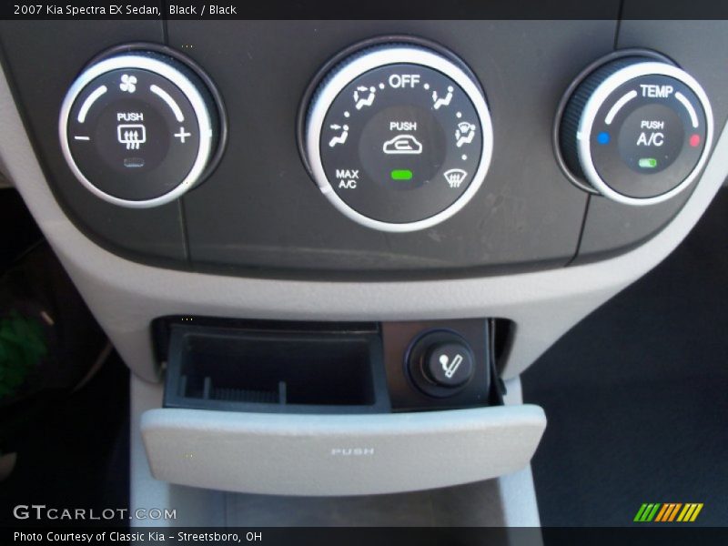 Black / Black 2007 Kia Spectra EX Sedan