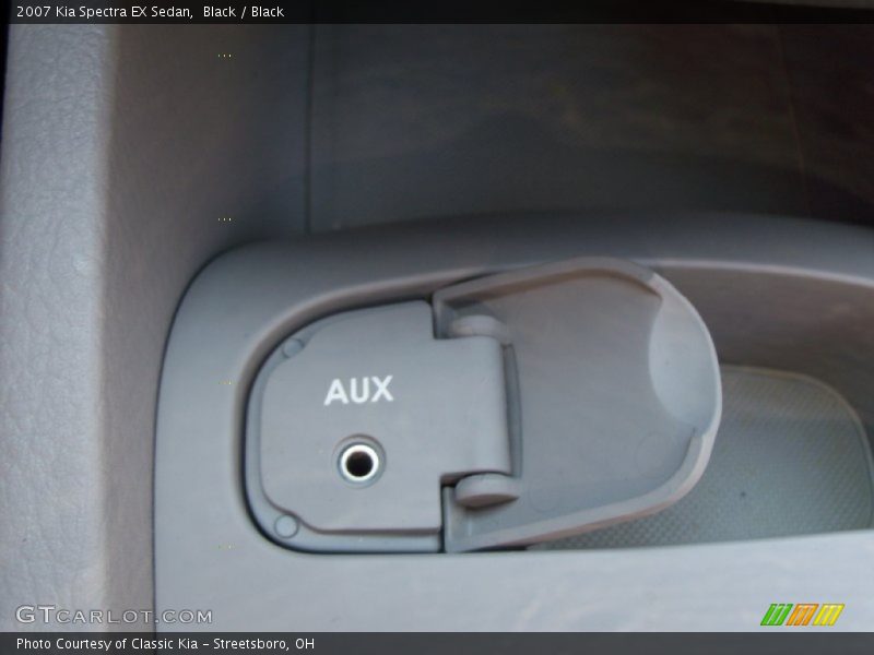 Black / Black 2007 Kia Spectra EX Sedan