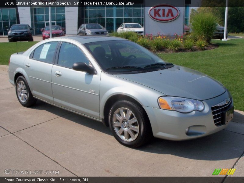 Satin Jade Pearl / Dark Slate Gray 2006 Chrysler Sebring Touring Sedan