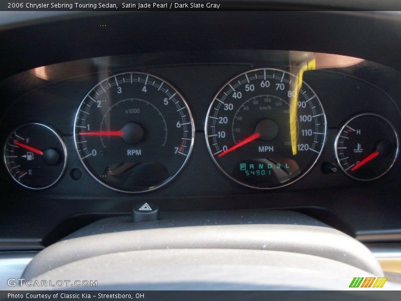 Satin Jade Pearl / Dark Slate Gray 2006 Chrysler Sebring Touring Sedan