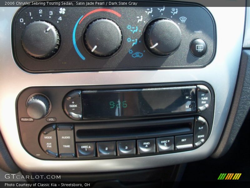Satin Jade Pearl / Dark Slate Gray 2006 Chrysler Sebring Touring Sedan