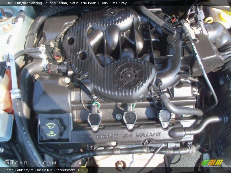 Satin Jade Pearl / Dark Slate Gray 2006 Chrysler Sebring Touring Sedan