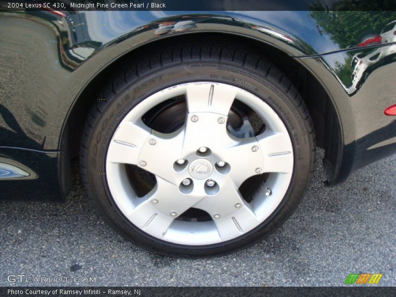 Midnight Pine Green Pearl / Black 2004 Lexus SC 430