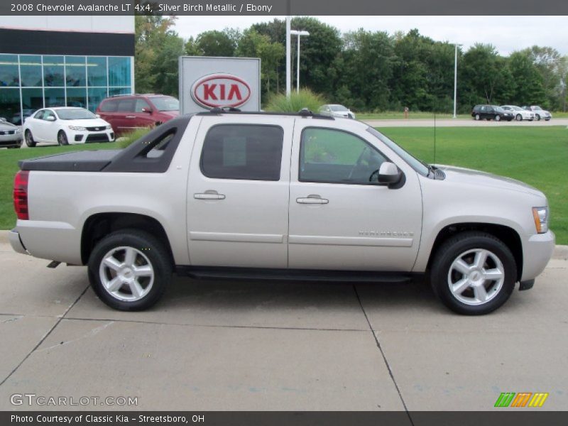 Silver Birch Metallic / Ebony 2008 Chevrolet Avalanche LT 4x4
