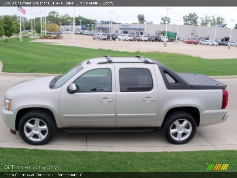 Silver Birch Metallic / Ebony 2008 Chevrolet Avalanche LT 4x4