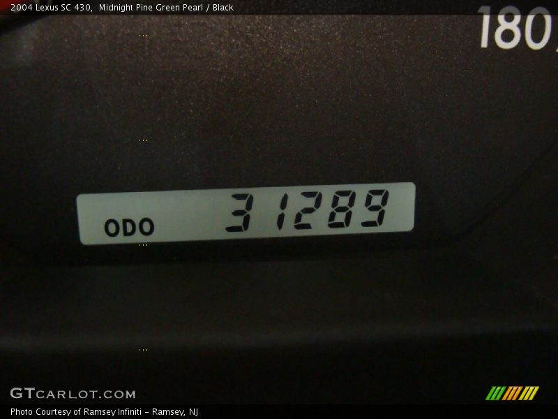 Midnight Pine Green Pearl / Black 2004 Lexus SC 430