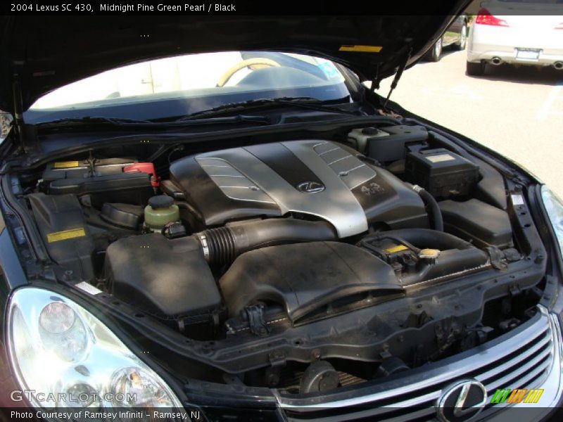 Midnight Pine Green Pearl / Black 2004 Lexus SC 430