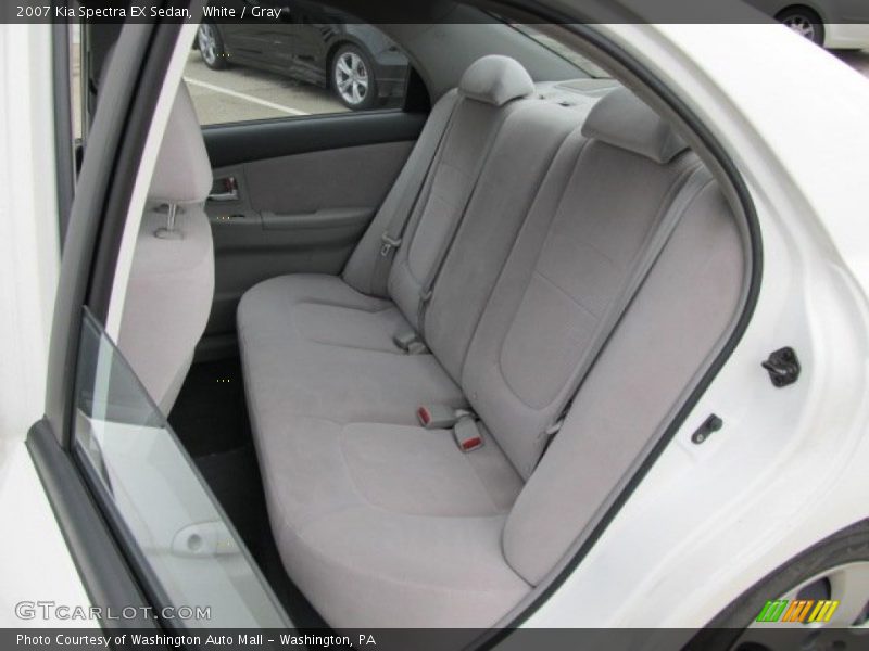 White / Gray 2007 Kia Spectra EX Sedan