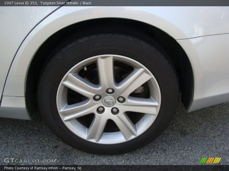 Tungsten Silver Metallic / Black 2007 Lexus ES 350