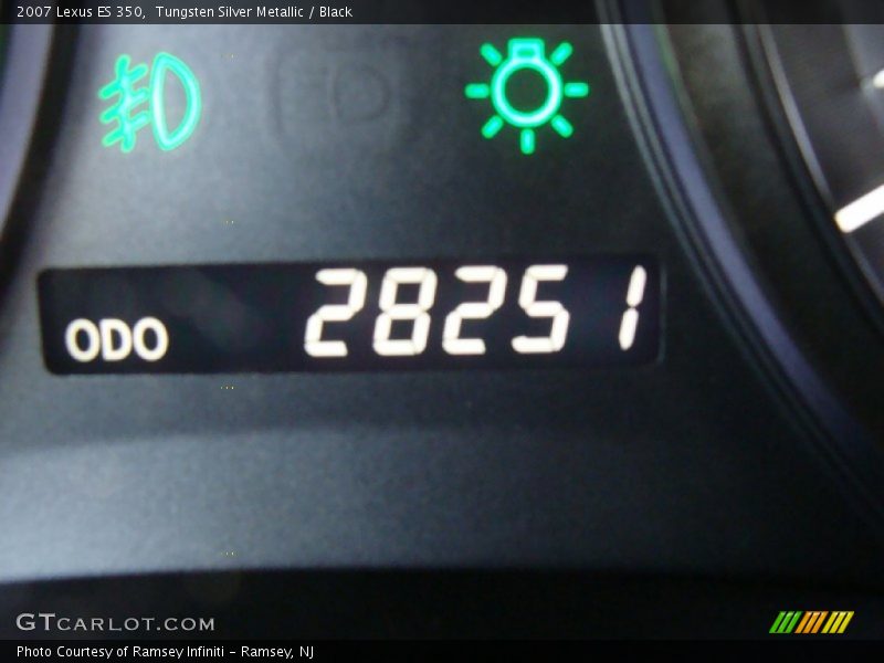 Tungsten Silver Metallic / Black 2007 Lexus ES 350