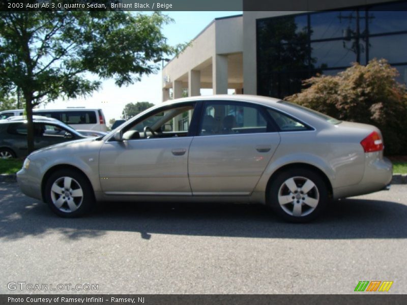 Brilliant Black / Beige 2003 Audi A6 3.0 quattro Sedan