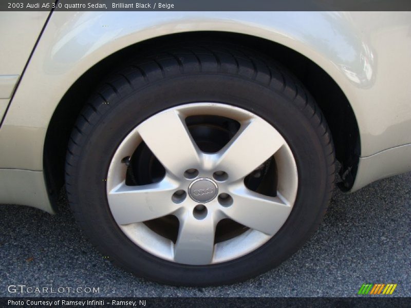 Brilliant Black / Beige 2003 Audi A6 3.0 quattro Sedan