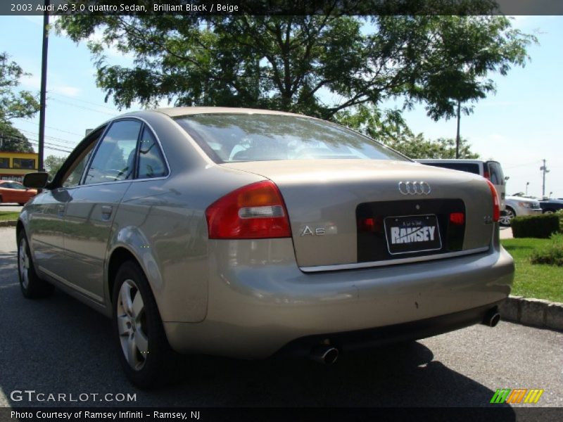 Brilliant Black / Beige 2003 Audi A6 3.0 quattro Sedan