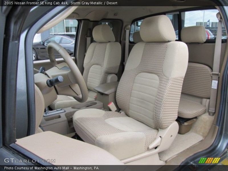Storm Gray Metallic / Desert 2005 Nissan Frontier SE King Cab 4x4