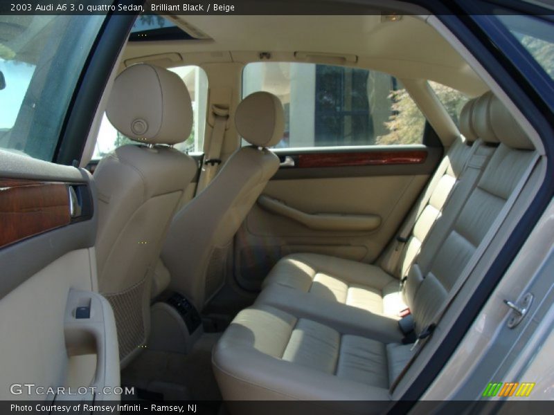 Brilliant Black / Beige 2003 Audi A6 3.0 quattro Sedan