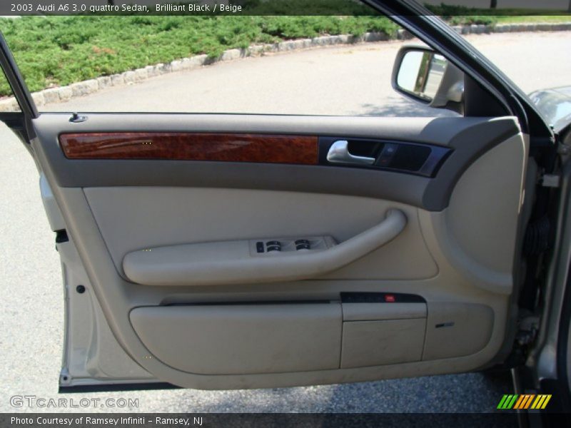 Brilliant Black / Beige 2003 Audi A6 3.0 quattro Sedan