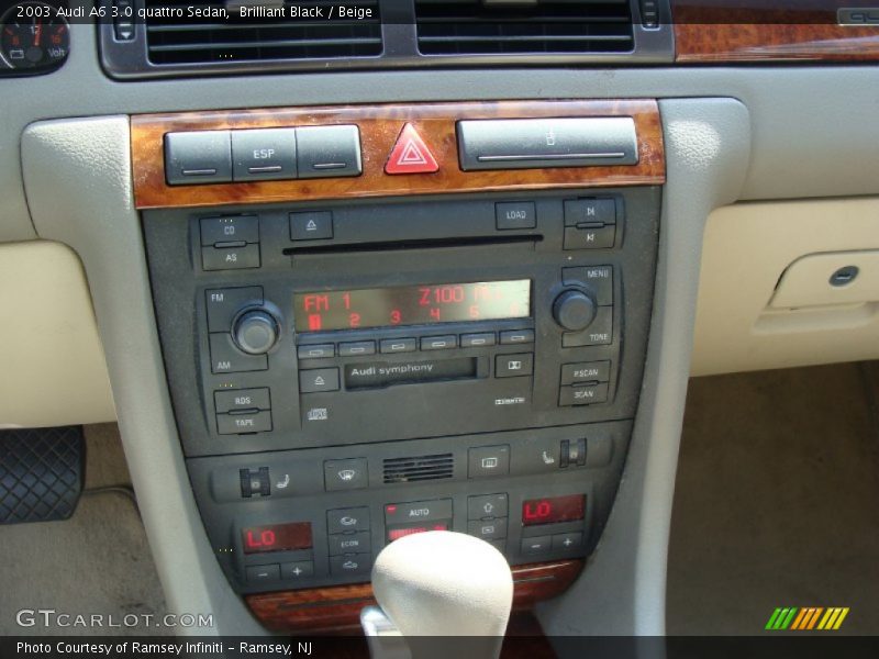 Brilliant Black / Beige 2003 Audi A6 3.0 quattro Sedan