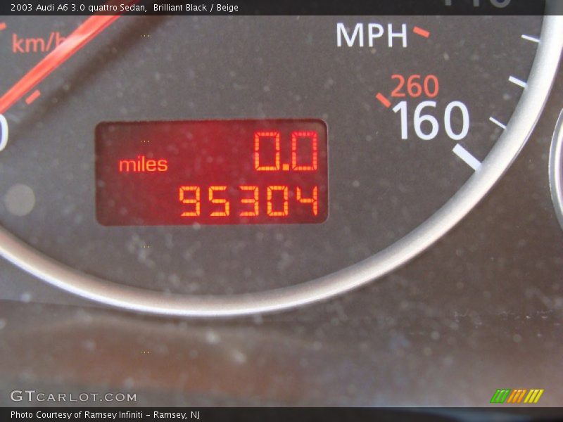 Brilliant Black / Beige 2003 Audi A6 3.0 quattro Sedan