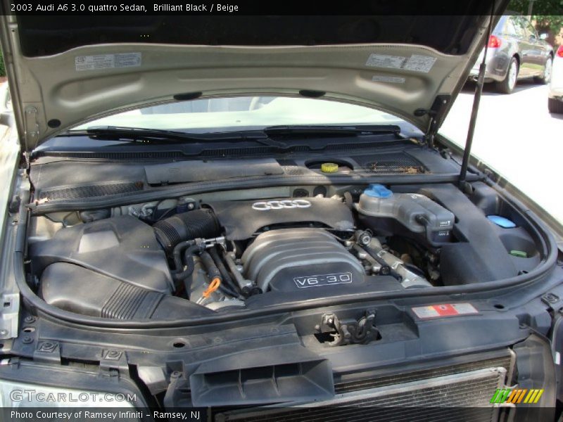 Brilliant Black / Beige 2003 Audi A6 3.0 quattro Sedan