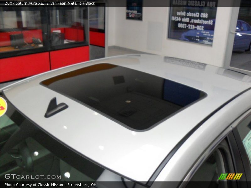 Silver Pearl Metallic / Black 2007 Saturn Aura XE