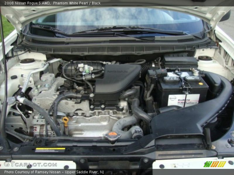 Phantom White Pearl / Black 2008 Nissan Rogue S AWD