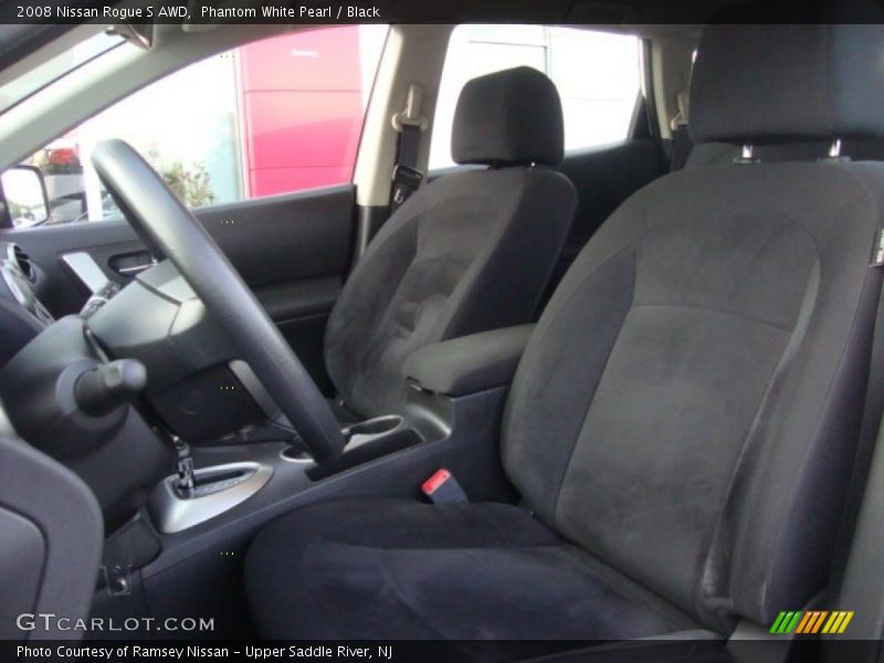 Phantom White Pearl / Black 2008 Nissan Rogue S AWD