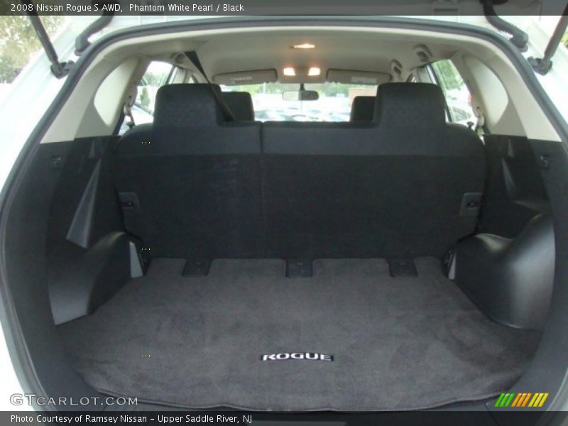 Phantom White Pearl / Black 2008 Nissan Rogue S AWD
