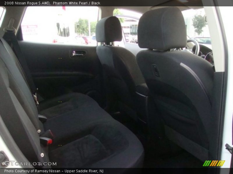 Phantom White Pearl / Black 2008 Nissan Rogue S AWD