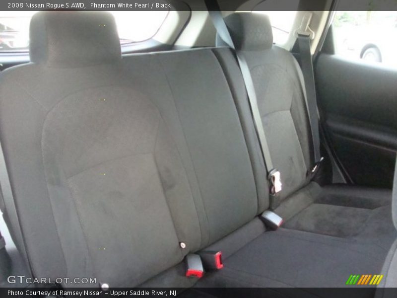 Phantom White Pearl / Black 2008 Nissan Rogue S AWD