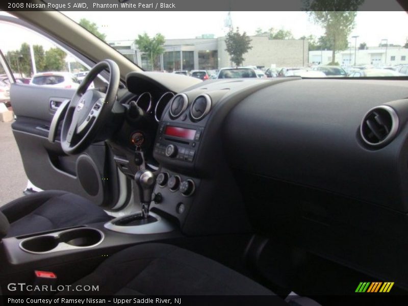 Phantom White Pearl / Black 2008 Nissan Rogue S AWD