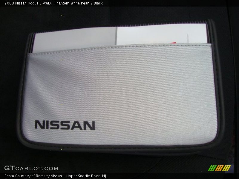 Phantom White Pearl / Black 2008 Nissan Rogue S AWD