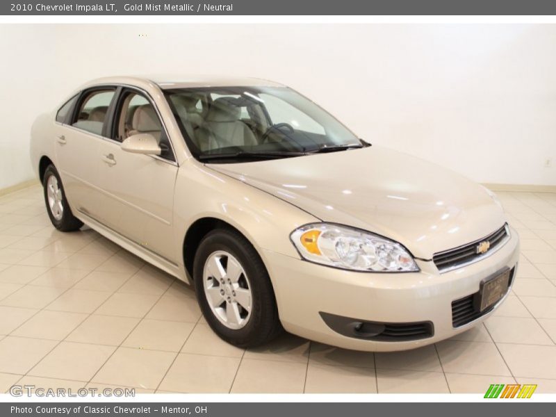 Gold Mist Metallic / Neutral 2010 Chevrolet Impala LT
