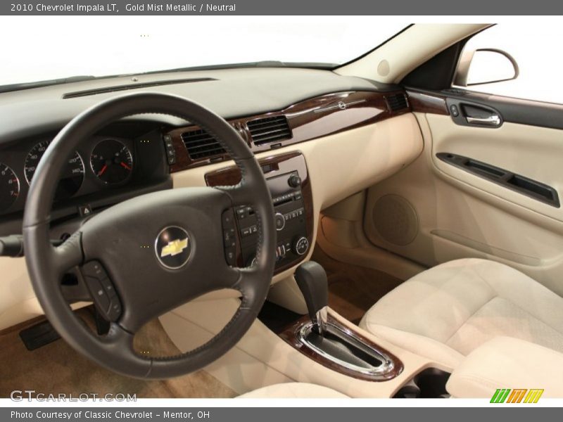 Gold Mist Metallic / Neutral 2010 Chevrolet Impala LT