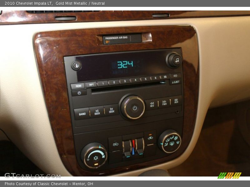 Gold Mist Metallic / Neutral 2010 Chevrolet Impala LT
