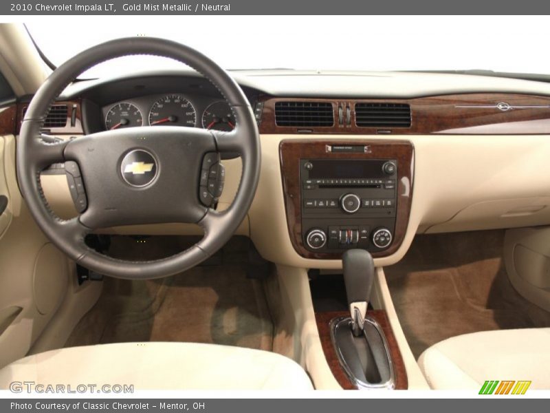 Gold Mist Metallic / Neutral 2010 Chevrolet Impala LT